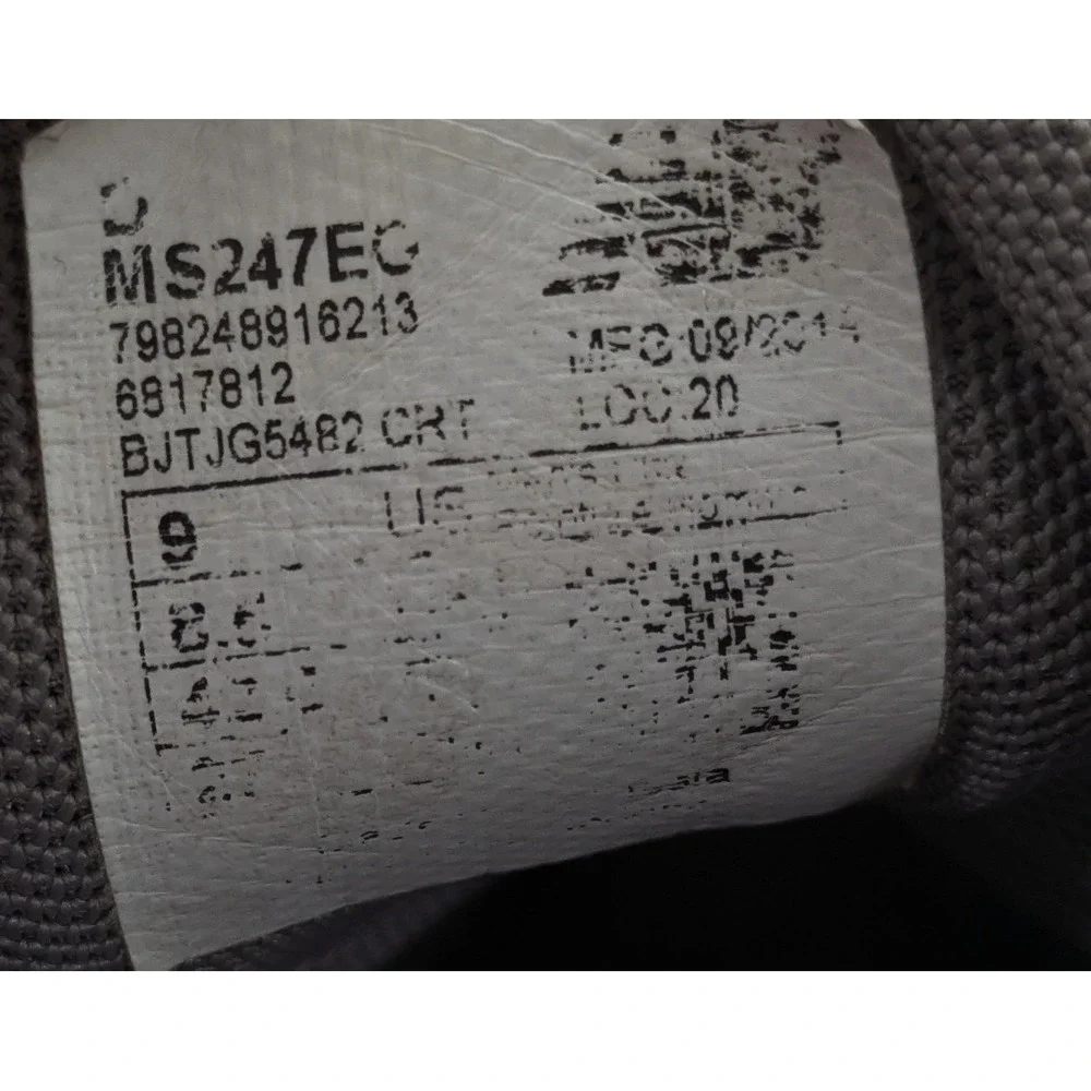 Mens New Balance 247 Classic Gray White Walking Trainer Shoes MS247EG Size 9